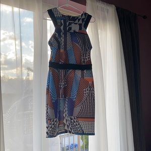 Top shop bodycon geometric cocktail dress